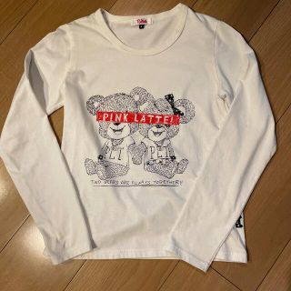 ピンクラテ(PINK-latte)のピンクラテ　長袖Tシャツ　S 160センチ　白(Tシャツ/カットソー)