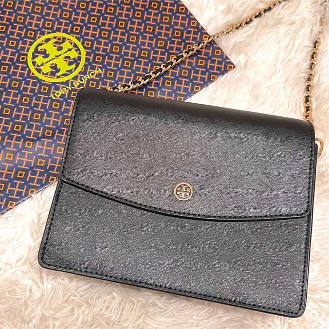 Tory Burch(トリーバーチ)のトリーバーチ チェーンショルダーバッグ 2way ロビンソン レザー ブラック レディースのバッグ(ショルダーバッグ)の商品写真