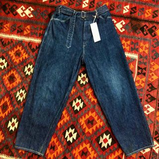 COMOLI - COMOLI コモリ デニム ベルテッドパンツ NAVY 2の通販