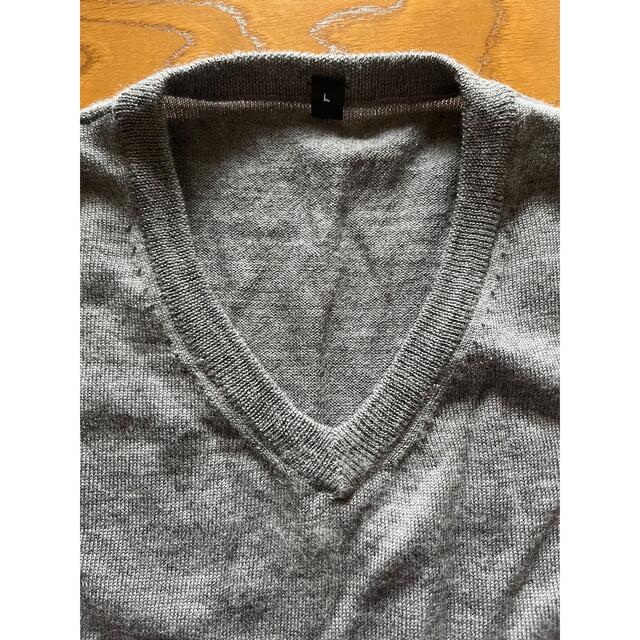 MUJI (無印良品)(ムジルシリョウヒン)の無印良品　ウール・シルク　セーター　L メンズのトップス(ニット/セーター)の商品写真