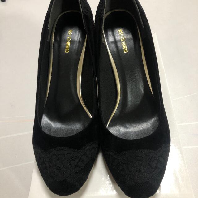 COMME CA ISM(コムサイズム)のCOMME CA ISM☆  パンプス ブラック 黒  24.5cm レディースの靴/シューズ(ハイヒール/パンプス)の商品写真