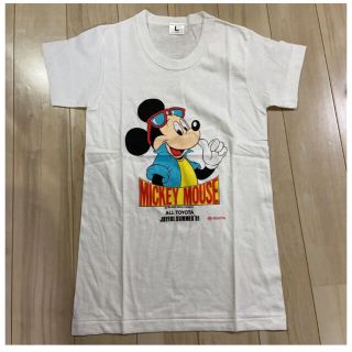 トヨタ(トヨタ)の90年代　ミッキー　トヨタコラボ　Tシャツ　TOYOTA 限定 ビンテージ　希少(Tシャツ/カットソー)