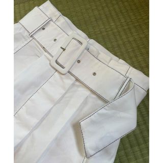 ザラ(ZARA)のZARA ベルト付きステッチスカート(ロングスカート)