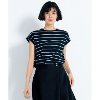 ニジュウサンク(23区)の２３区　Ｌ【洗える】ＰＬＡＩＮ　ＤＲＹ　ＲＡＹＯＮ　カットソー (カットソー(半袖/袖なし))