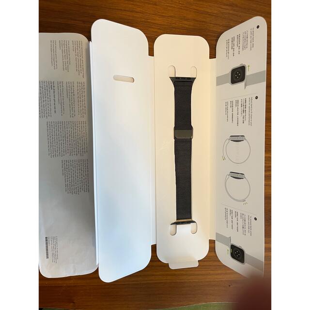 Apple watch 44mm グラファイトミラネーゼループ ステンレス