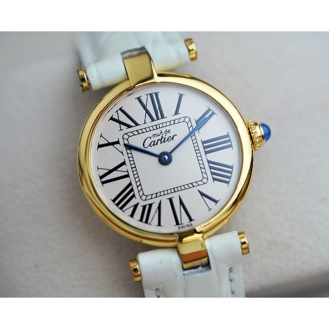 美品 カルティエ マスト ヴァンドーム オパラン ローマン SM Cartier39CARTIER