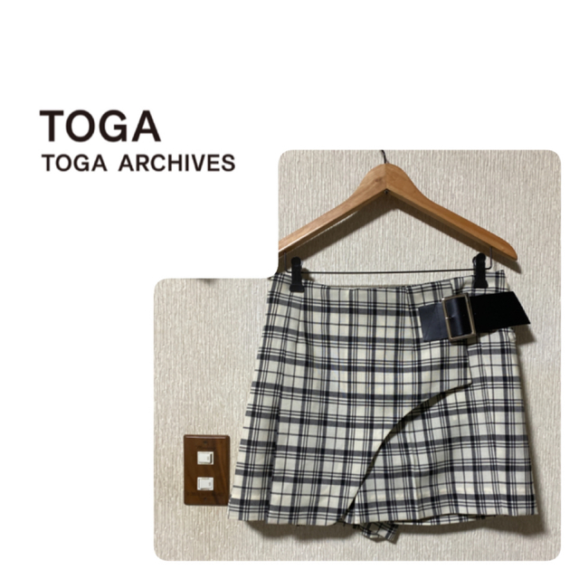 TOGA(トーガ)の処分価格‼️美品★TOGA¨チェックプリーツパンツ レディースのパンツ(カジュアルパンツ)の商品写真