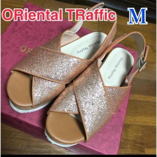 オリエンタルトラフィック(ORiental TRaffic)の値下げ！オリエンタル トラフィック　ゴールドサンダルM(サンダル)