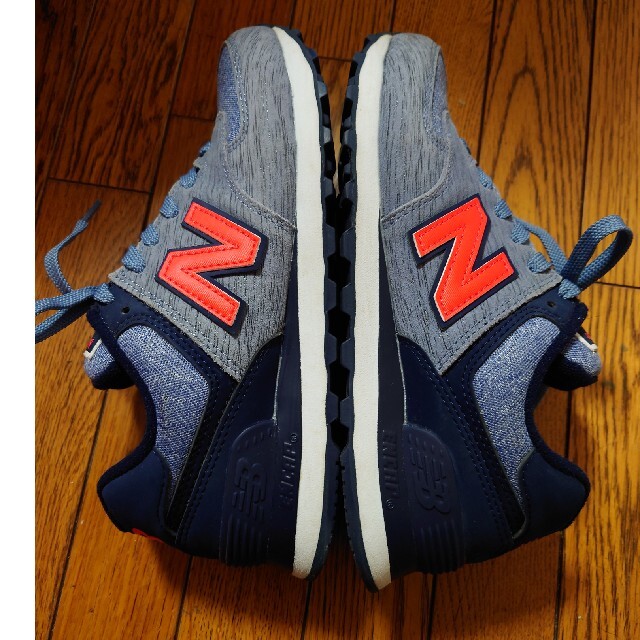 New Balance(ニューバランス)のかま様専用　New Balance 574　スニーカー　ブルー レディースの靴/シューズ(スニーカー)の商品写真