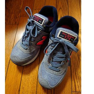 ニューバランス(New Balance)のかま様専用　New Balance 574　スニーカー　ブルー(スニーカー)