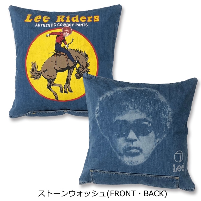 奥田民生×Lee 馬乗りクッションカバー　ストーンウォッシュ　レア　コラボ限定品