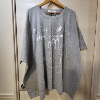 アンティカ(antiqua)の【アンティカ姉妹ブランド】ビッグシルエット プリントオーバーサイズ カットソー(Tシャツ(半袖/袖なし))