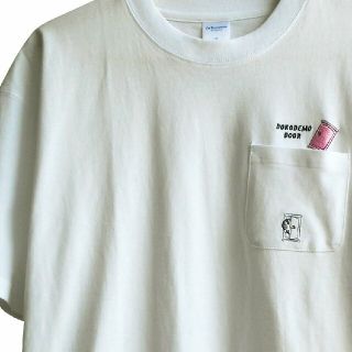 サンリオ(サンリオ)のドラえもん　ポケット付ホワイトTシャツI’m Doraemon　ドラえもん(Tシャツ/カットソー(半袖/袖なし))