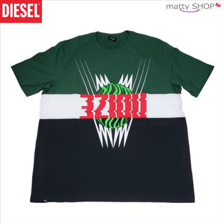 ディーゼル(DIESEL)の12 DIESEL 半袖Tシャツ GREEN WHITE BLACK L 新品(Tシャツ/カットソー(半袖/袖なし))