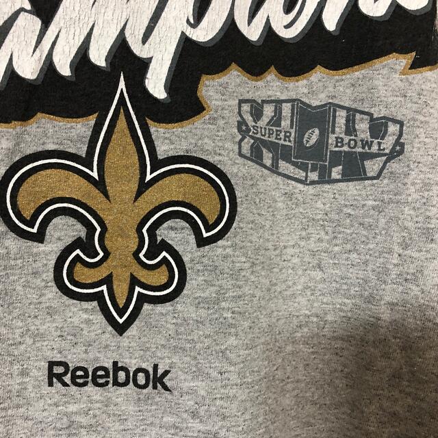 Reebok(リーボック)の【NFL　リーボック】半袖Tシャツ アメフト　ニューオーリンズセインツ　A4 メンズのトップス(Tシャツ/カットソー(半袖/袖なし))の商品写真