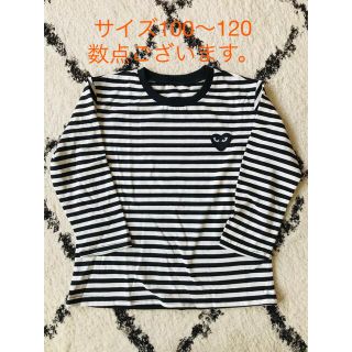 ザラキッズ(ZARA KIDS)の新品　韓国　子ども服ボーダー柄　サイズ100.110.120(Tシャツ/カットソー)