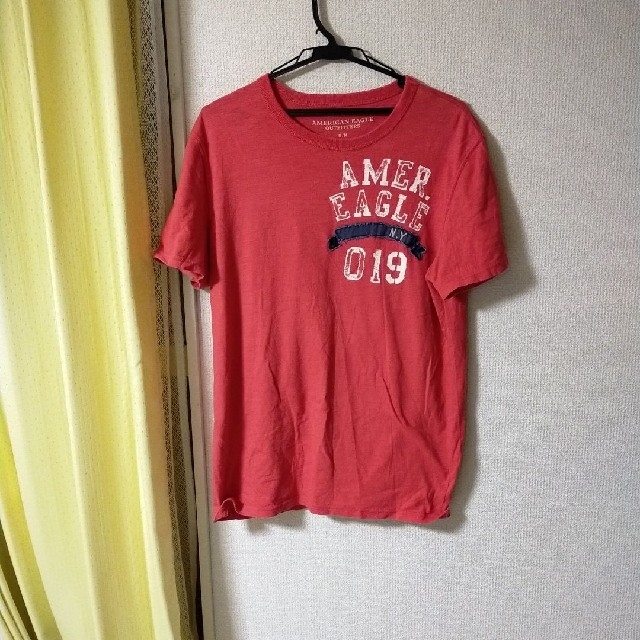 American Eagle(アメリカンイーグル)のアメリカンイーグル　半袖Tシャツ　レッド メンズのトップス(Tシャツ/カットソー(半袖/袖なし))の商品写真