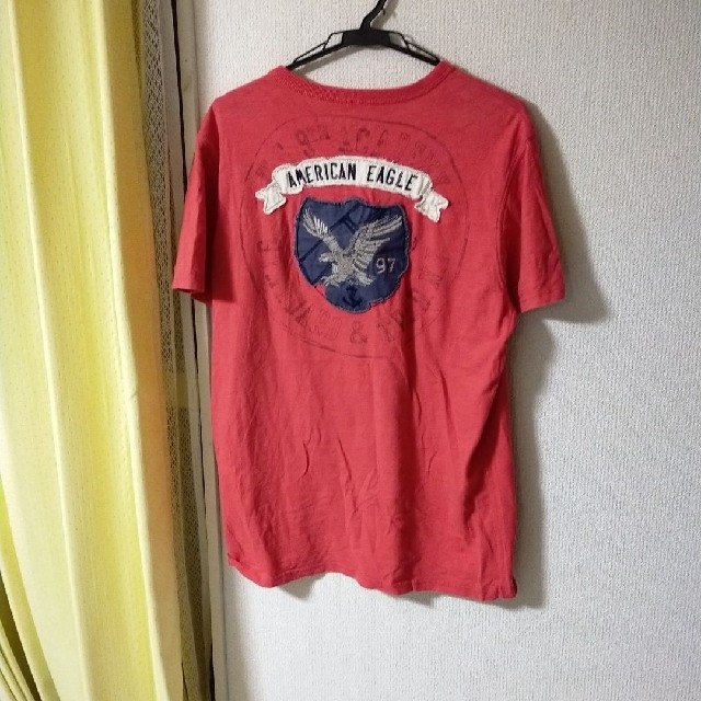 American Eagle(アメリカンイーグル)のアメリカンイーグル　半袖Tシャツ　レッド メンズのトップス(Tシャツ/カットソー(半袖/袖なし))の商品写真