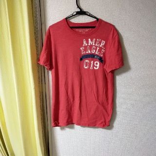 アメリカンイーグル(American Eagle)のアメリカンイーグル　半袖Tシャツ　レッド(Tシャツ/カットソー(半袖/袖なし))