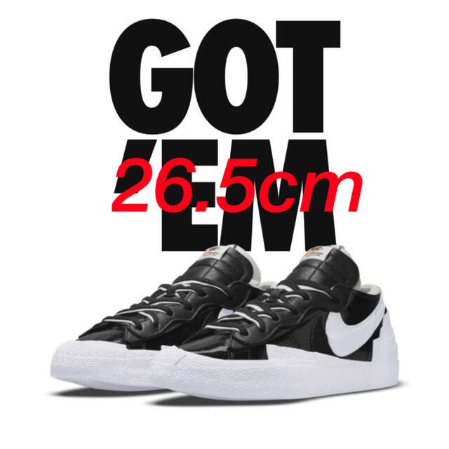 sacai × Nike Blazer Low Black Patent