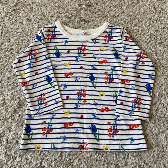 西松屋(ニシマツヤ)の長袖Tシャツ3枚セット　80 キッズ/ベビー/マタニティのベビー服(~85cm)(シャツ/カットソー)の商品写真