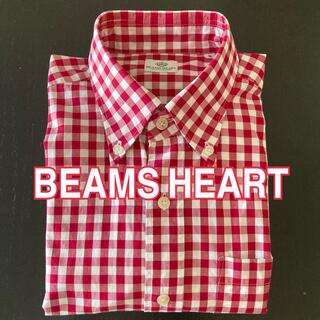 ビームス(BEAMS)の【美品】BEAMS HEART ギンガムチェックボタンダウンシャツ(シャツ)