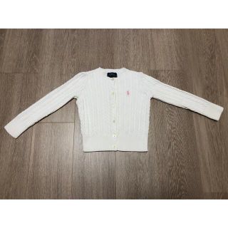 ポロラルフローレン(POLO RALPH LAUREN)のPOLO キッズ　カーディガン　白(カーディガン)