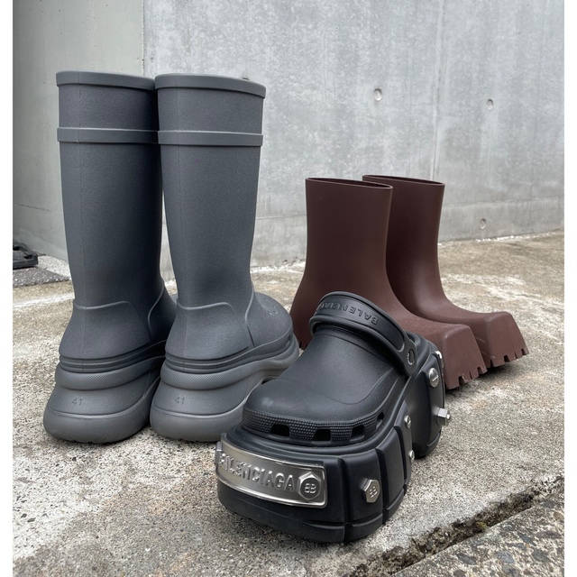 Balenciaga crocs boots