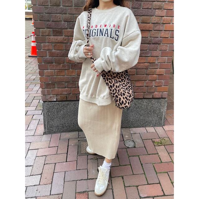 dholic(ディーホリック)のMODUE bold rib knit long skirt レディースのスカート(ロングスカート)の商品写真