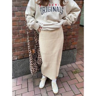 ディーホリック(dholic)のMODUE bold rib knit long skirt(ロングスカート)