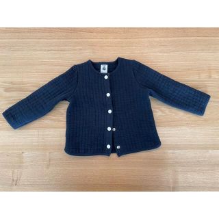 プチバトー(PETIT BATEAU)のPETIT BATEAU キルティングカーディガン(カーディガン)