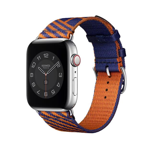 Apple Watch(アップルウォッチ)の Apple Watch ジャンピング　シンプルトゥール【オレンジ/ブルー】 メンズの時計(ラバーベルト)の商品写真