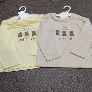 アカチャンホンポ(アカチャンホンポ)の100 カットソー トップス 2枚 新品 タグ付き(Tシャツ/カットソー)