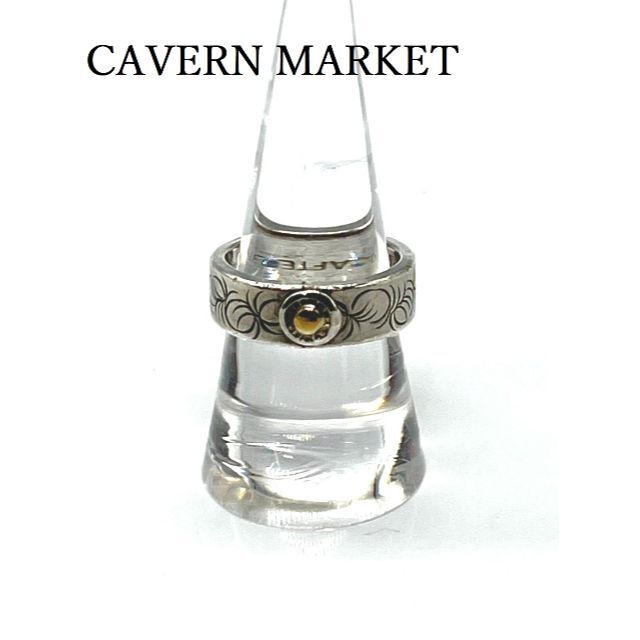 CAVERN MARKET　シルバー　K18　リング　約18号 メンズのアクセサリー(リング(指輪))の商品写真