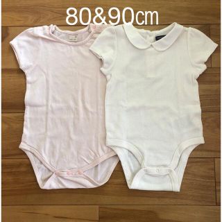 ベビーギャップ(babyGAP)の半袖ロンパースセット　80&90㎝(ロンパース)