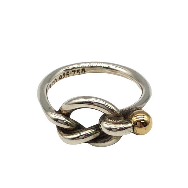Tiffany & Co. - ティファニー 925 750 ラブノット リング 指輪 約7号
