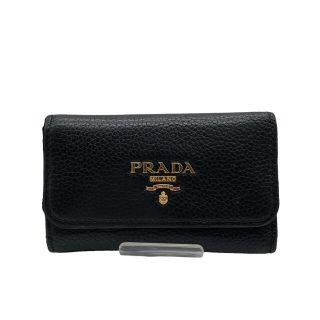 プラダ(PRADA)のプラダ PRADA レザー 6連キーケース ブラック 1P222 NERO(キーケース)