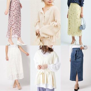 スナイデル(SNIDEL)の春夏服着画有☆スナイデルフレイアイディー ジャスグリッティー美品12点まとめ売り(セット/コーデ)