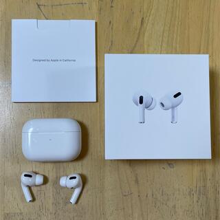 アップル(Apple)のAirPods Pro ノイズキャンセリング付完全ワイヤレスイヤホン(ヘッドフォン/イヤフォン)