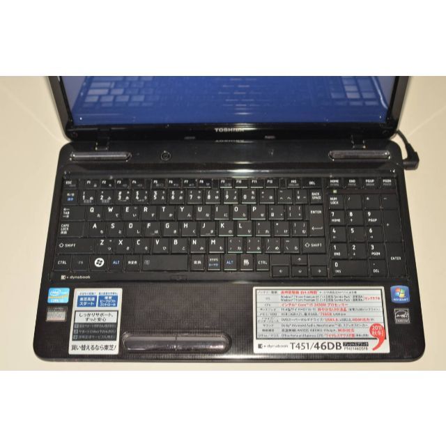 新品爆速SSD256GB 東芝T451/46EBM 高性能 第二世代i5/4GB bpbd