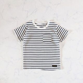 シマムラ(しまむら)の【新品】120cm ボーダー　Tシャツ　カットソー　キッズ　クロッシー(Tシャツ/カットソー)