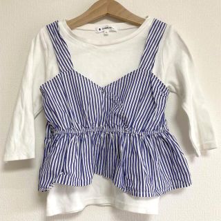 グローバルワーク(GLOBAL WORK)のグローバルワーク♡重ね着ビスチェカットソー　110-120cm♡(Tシャツ/カットソー)