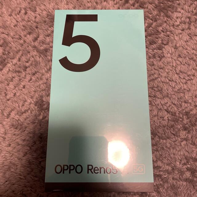 スマートフォン本体OPPO Reno5 A 5G アイスブルー (eSIM)