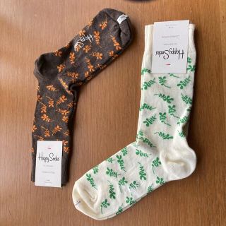 クラス感上がるスウェーデンHappy Socks 二足組(ソックス)