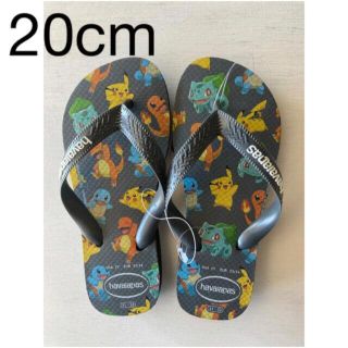 ハワイアナス(havaianas)の新品　ポケモン　ハワイアナス　サンダル　ビーチサンダル20-21cm(サンダル)