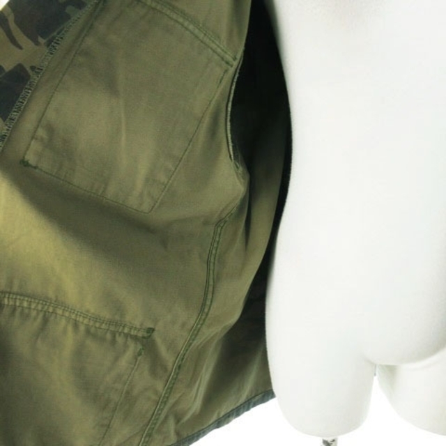 Ungrid(アングリッド)のアングリッド フィールドジャケット ミリタリー フリンジ 迷彩柄 緑 カーキ レディースのジャケット/アウター(その他)の商品写真