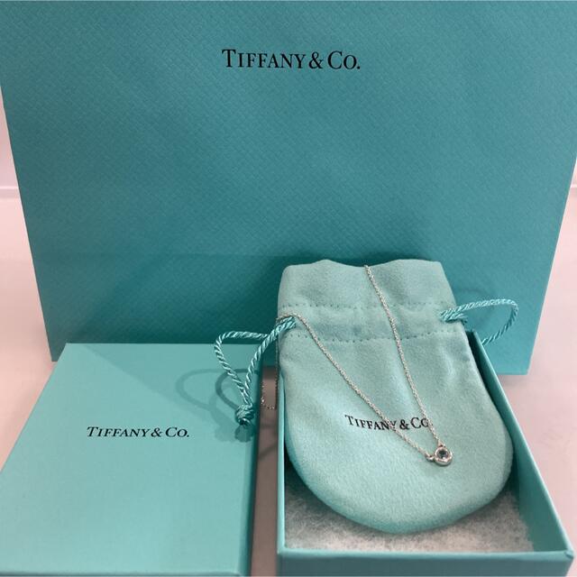 Tiffany ティファニー バイザヤード アクアマリン ネックレス-