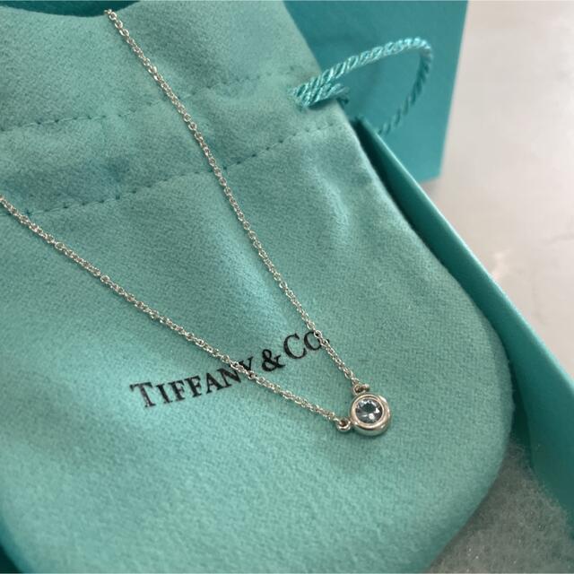 Tiffany ティファニー バイザヤード　1Pネックレス　アクアマリン　ブルー