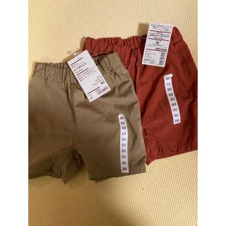 ムジルシリョウヒン(MUJI (無印良品))の値下げ　無印良品　ハーフパンツ80サイズ2枚(パンツ)