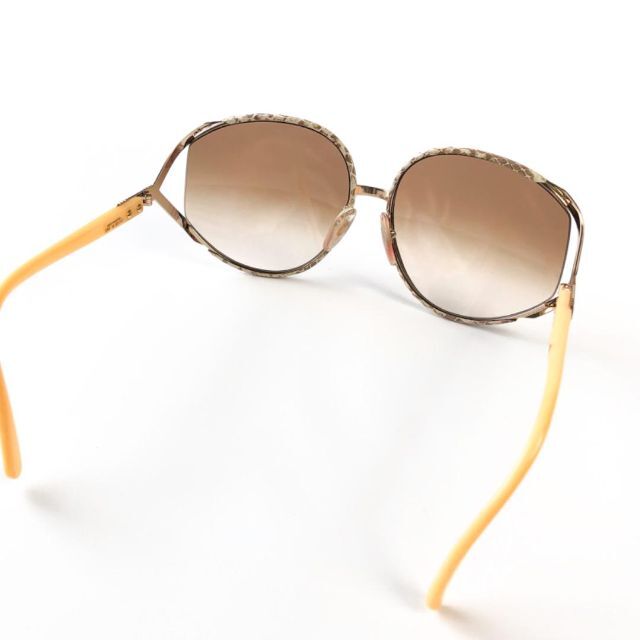 ディオール Dior サングラス 眼鏡 アイウェア CD 金具　ゴールド　女性
